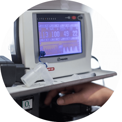 photo du monitoring cardio-respiratoire